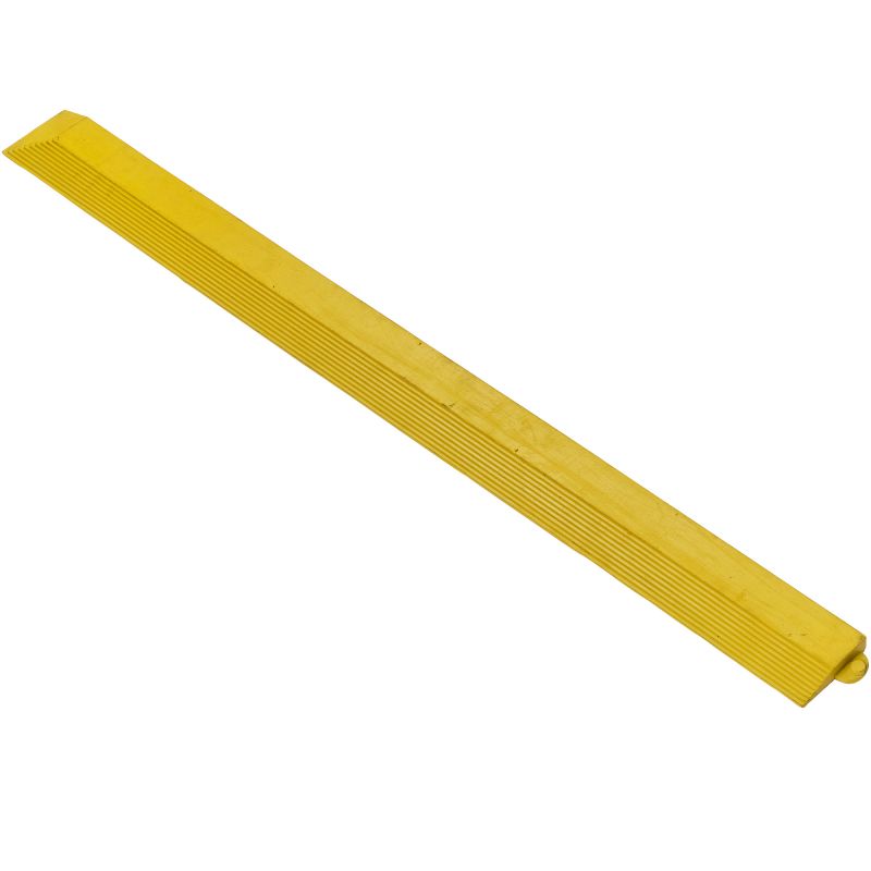 Bordure d'angle nitrile pour dalles 0,9 m épaisseur 18 mm femelle jaune