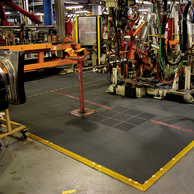 Bordure d'angle nitrile pour dalles 0,9 m épaisseur 18 mm photo