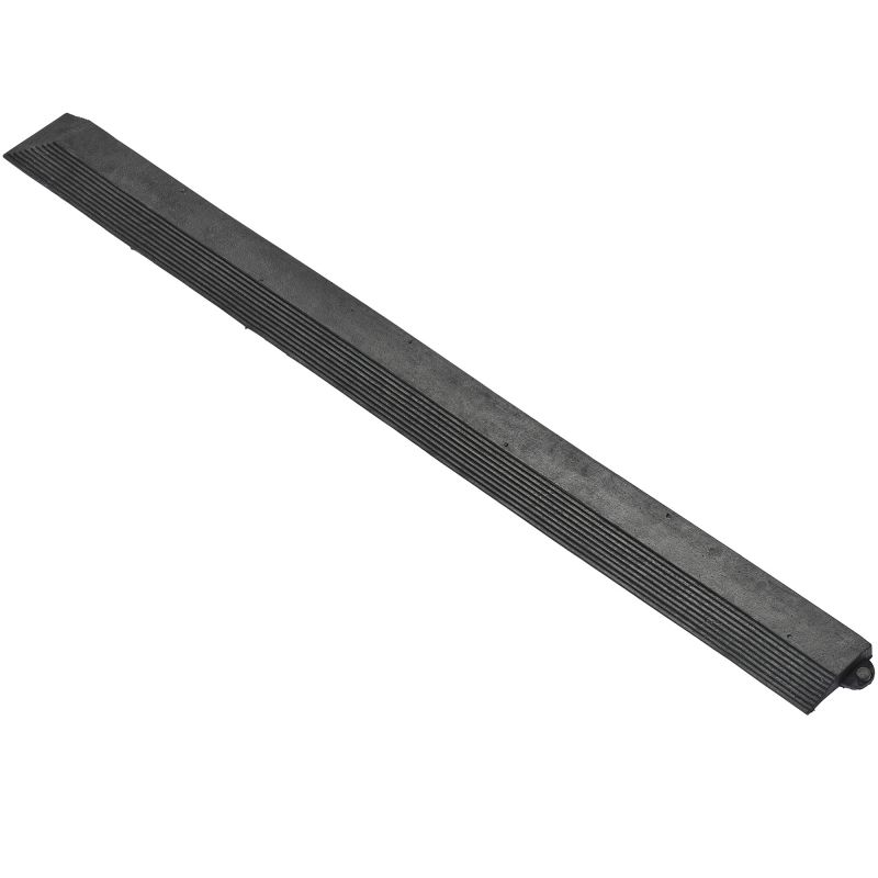 Bordure d'angle nitrile pour dalles 0,9 m épaisseur 18 mm femelle noir