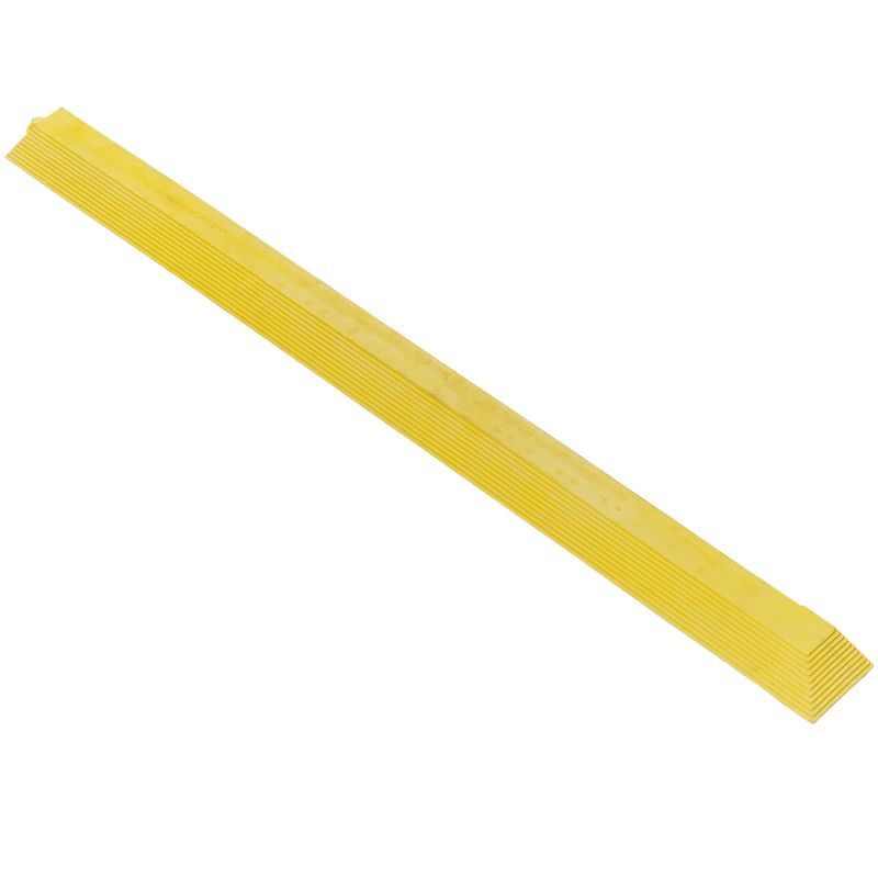 Bordure d'angle nitrile jaune pour dalles 0,9 m épaisseur 18 mm