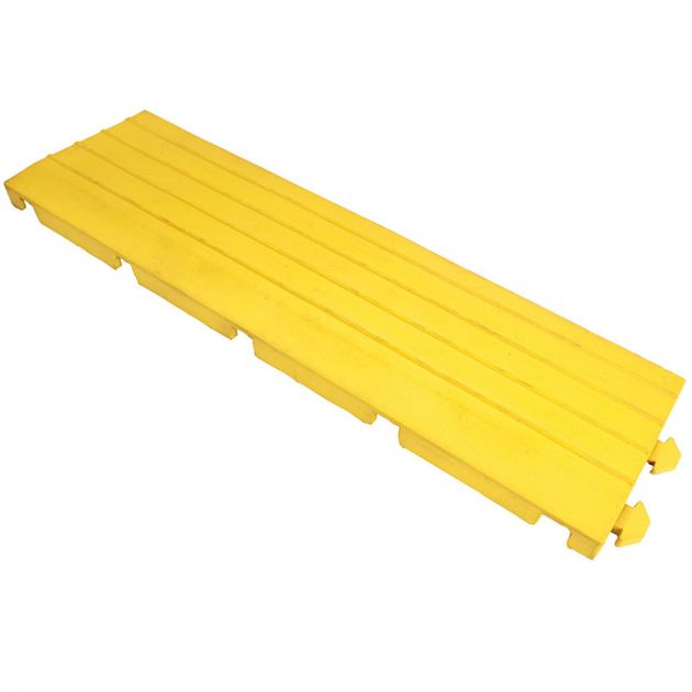Bord pour dalle anti-fatigue 0,5 m épaisseur 24 mm femelle jaune