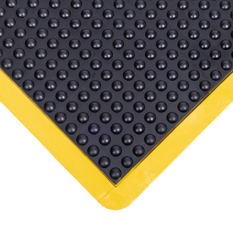 Tapis surface à bulle bord jaune 14 mm 60x90cm