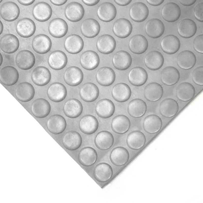 Tapis caoutchouc nitrile pastilles 3 mm gris rouleau 1000 x 120 cm