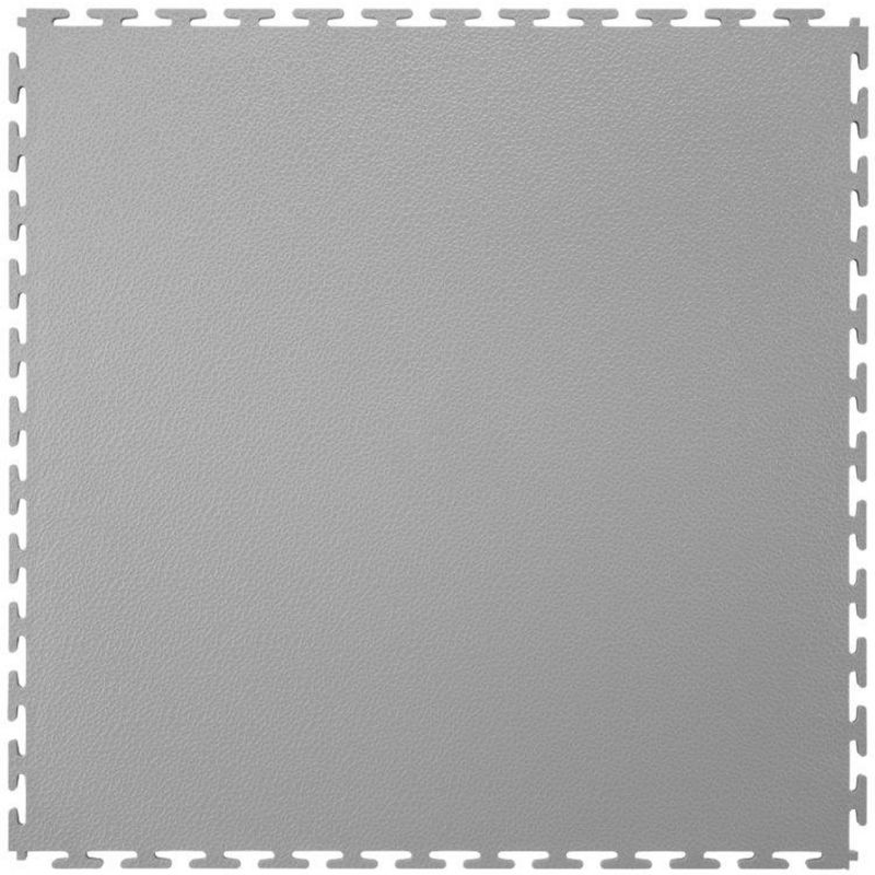 Dalle emboitable texturée en PVC 7 mm face gris clair