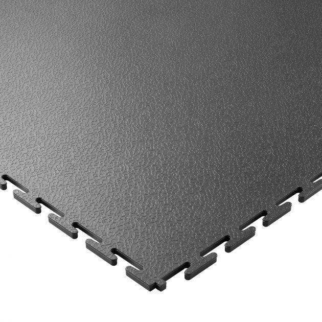 Dalle emboitable texturée en PVC 7 mm gris