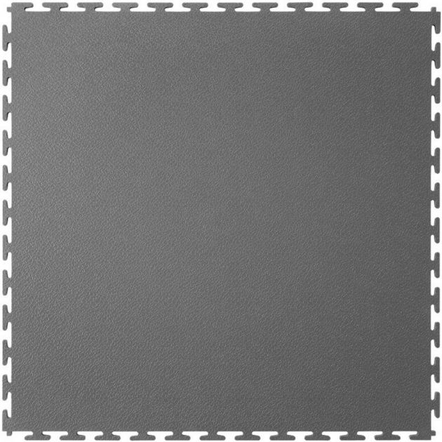 Dalle emboitable texturée en PVC 7 mm face gris