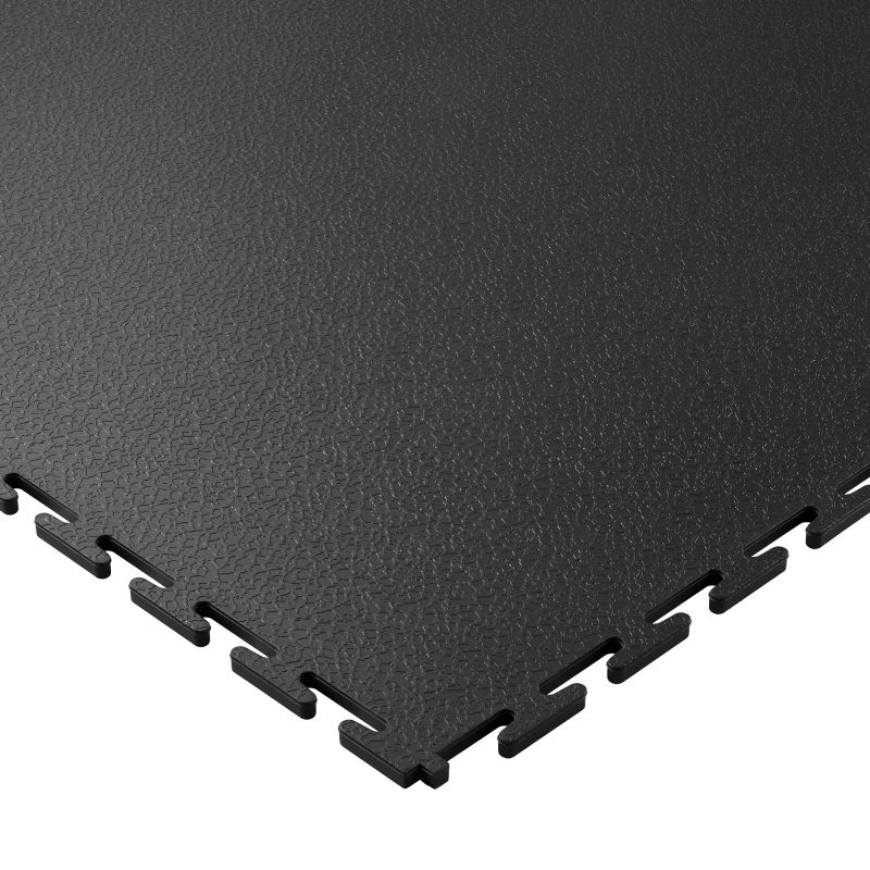 Dalle emboitable texturée en PVC 7 mm gris anthracite