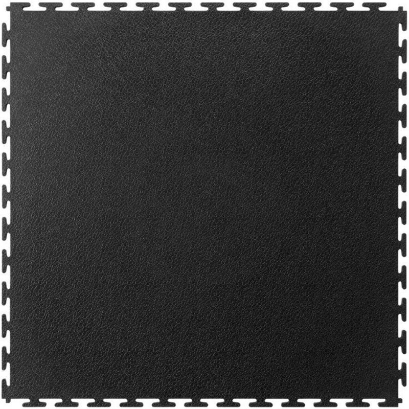 Dalle emboitable texturée en PVC 7 mm face noir