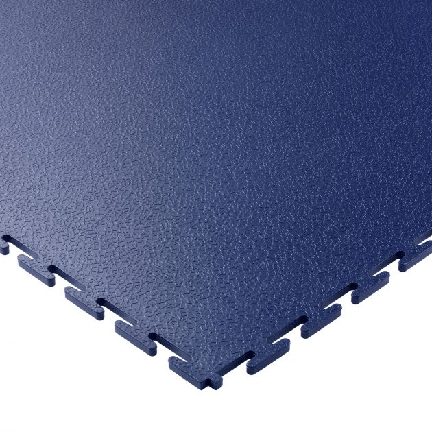 Dalle emboitable texturée en PVC 7 mm bleu