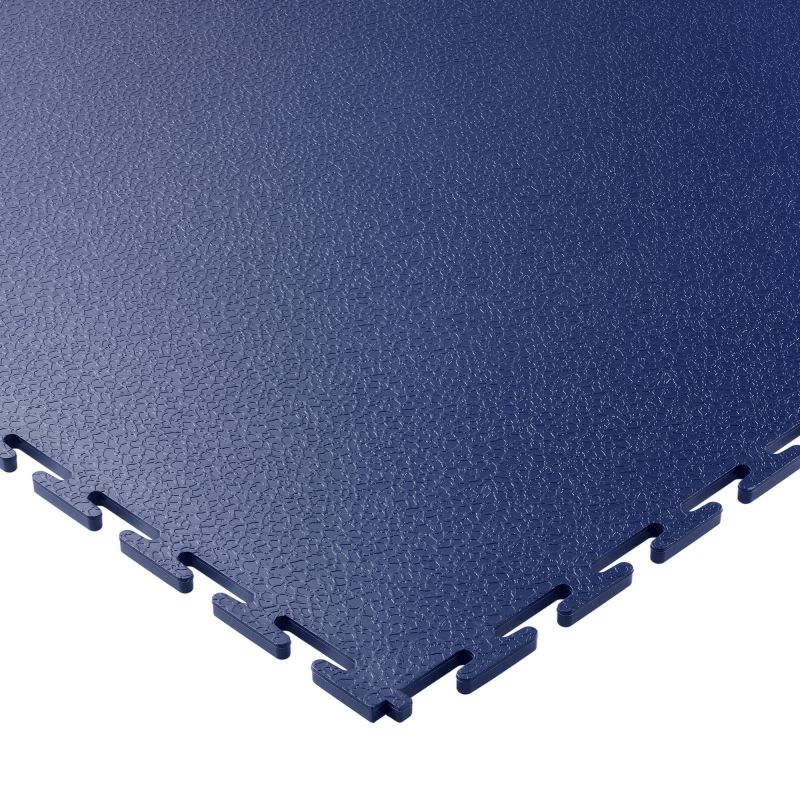 Dalle emboitable texturée en PVC 7 mm bleu