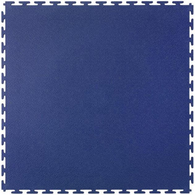 Dalle emboitable texturée en PVC 7 mm face bleu
