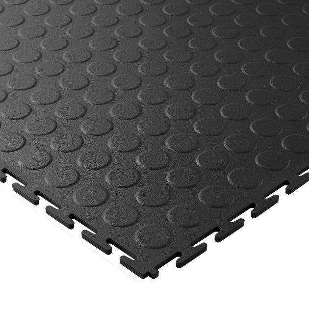 Dalle emboitable pastille en PVC 7 mm gris anthracite