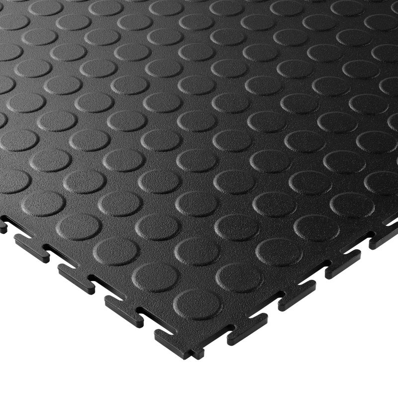 Dalle emboitable pastille en PVC 7 mm noir