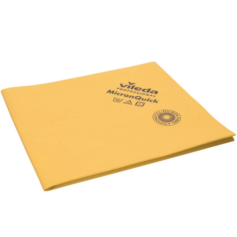 Lavette non-tissée microfibre Micron Quick Vileda jaune
