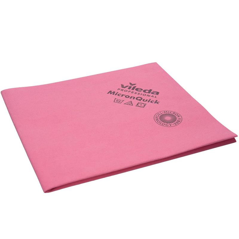 Lavette non-tissée microfibre Micron Quick Vileda rose