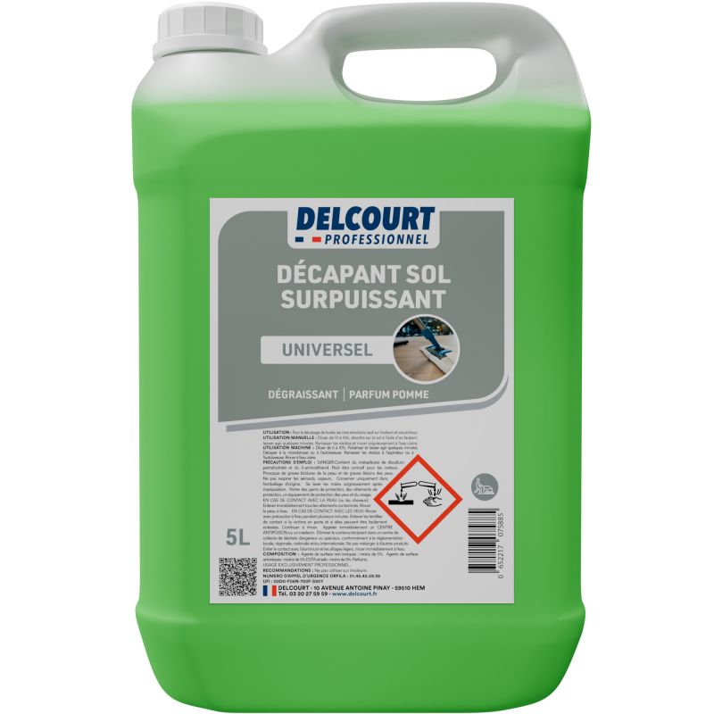 Décapant sol universel surpuissant parfum pomme 5 L face