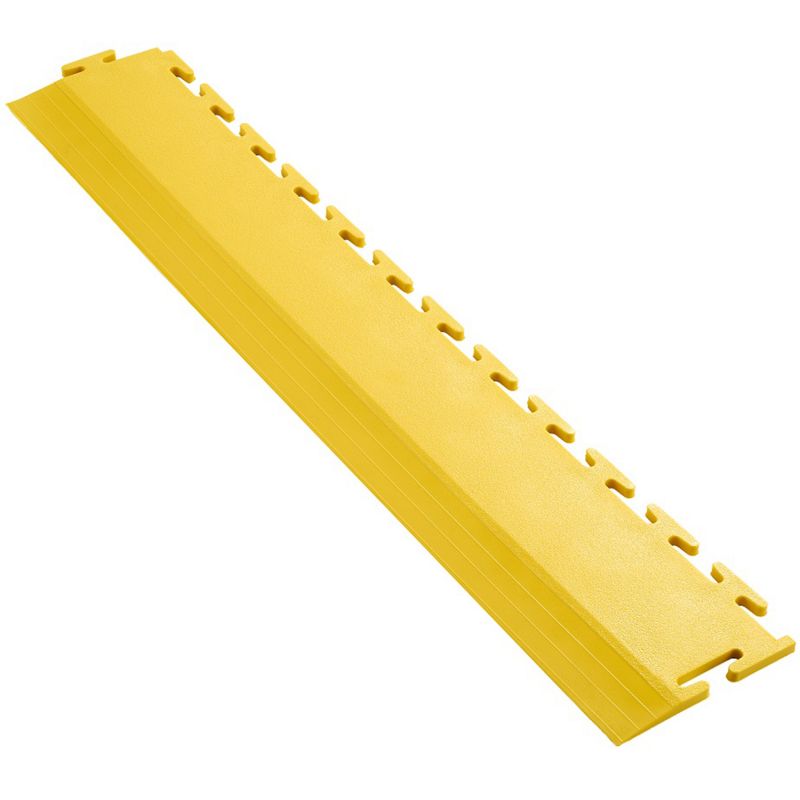 Bordure pour dalle emboitable en PVC 7 mm jaune continue