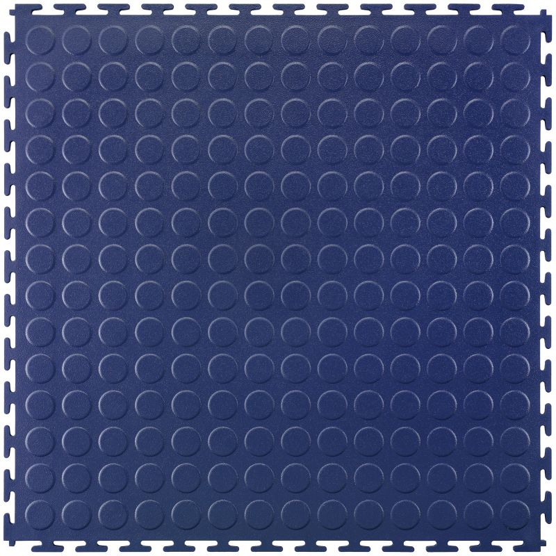 Dalle emboitable en PVC 5 mm bleu face
