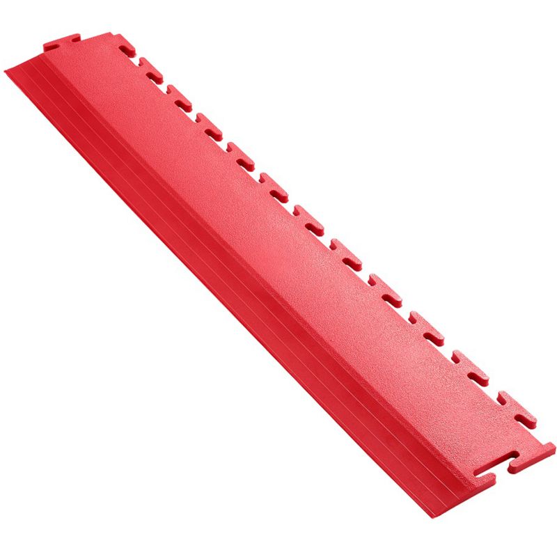 Bordure pour dalle emboitable en PVC 5 mm rouge continue