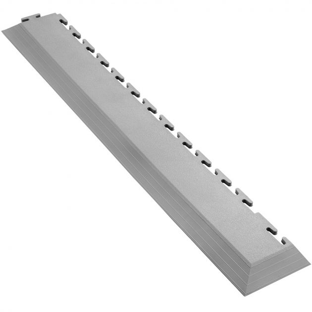 Bordure pour dalle emboitable en PVC 5 mm gris clair angle