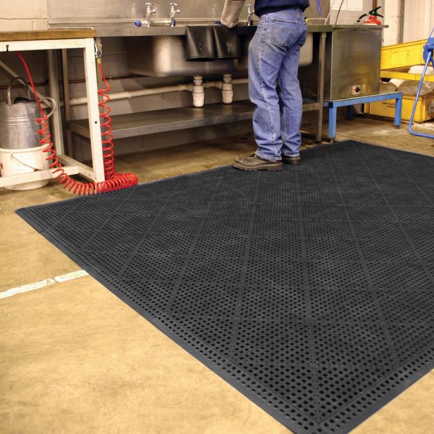 Dalle en vinyle épaisseur 13 mm noir ambiance