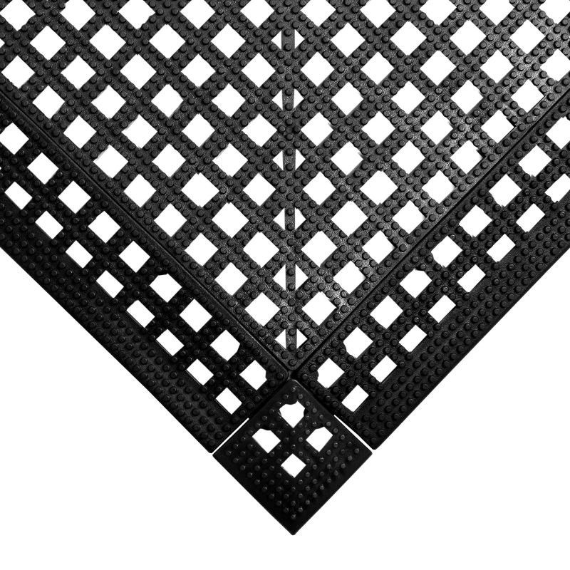 Dalle en vinyle épaisseur 13 mm noir angle