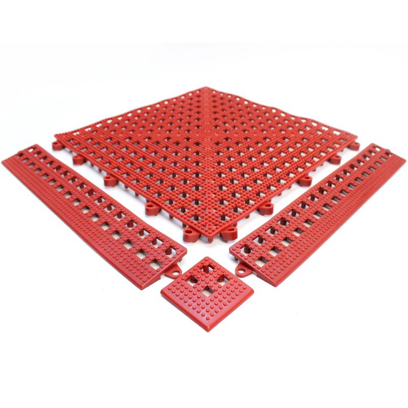 Bordure pour dalle en vinyle épaisseur 13 mm rouge