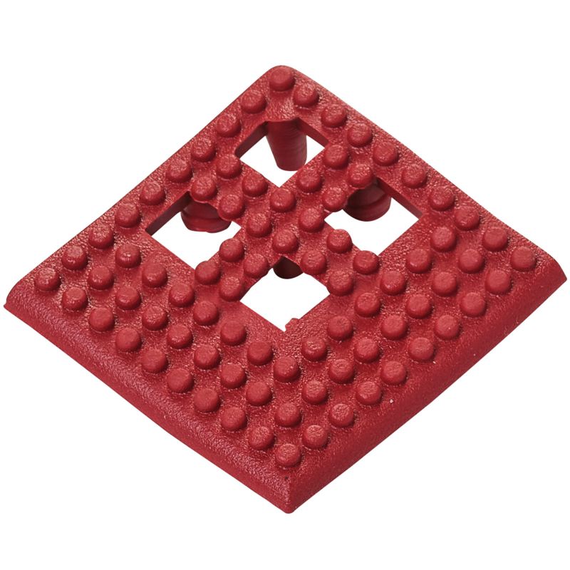 Bordure en angle pour dalle en vinyle épaisseur 13 mm rouge