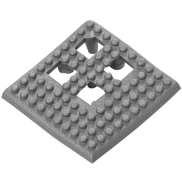 Bordure en angle pour dalle en vinyle épaisseur 13 mm gris