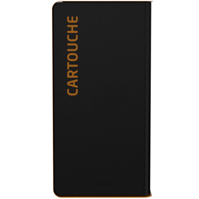 Poubelle de tri en métal gris Cubatri cartouches d'encre face