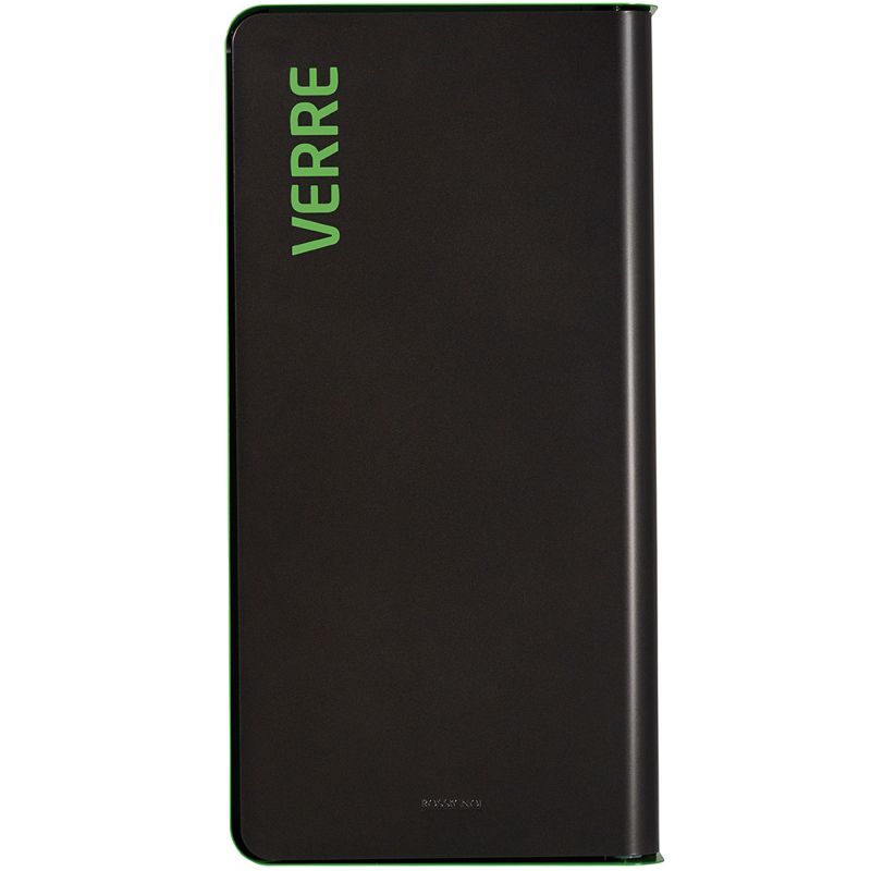 Poubelle de tri en métal gris Cubatri verre face