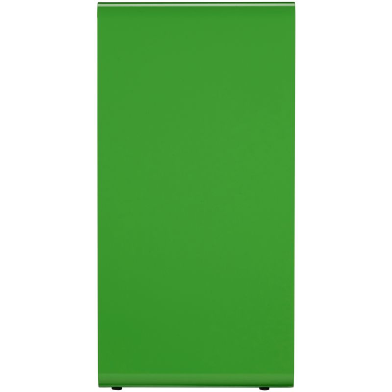 Poubelle de tri en métal gris Cubatri verre coté