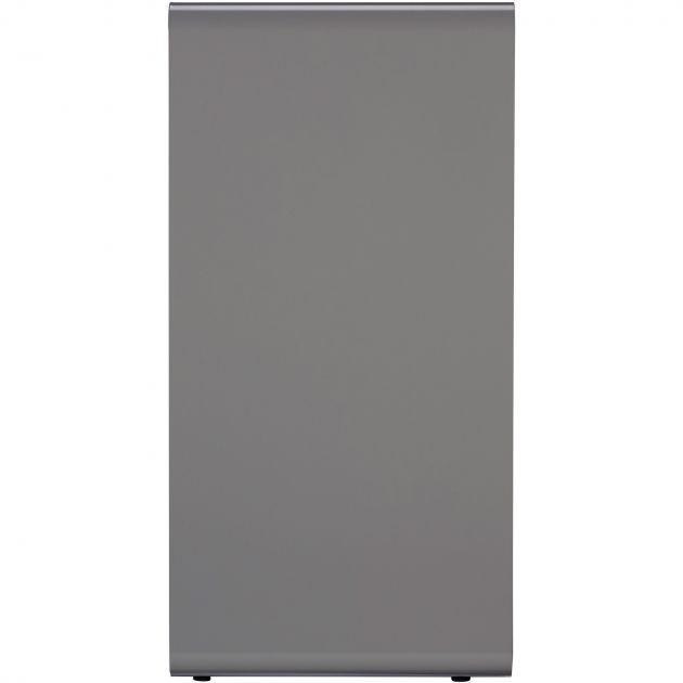 Poubelle de tri en métal gris Cubatri tout venant coté