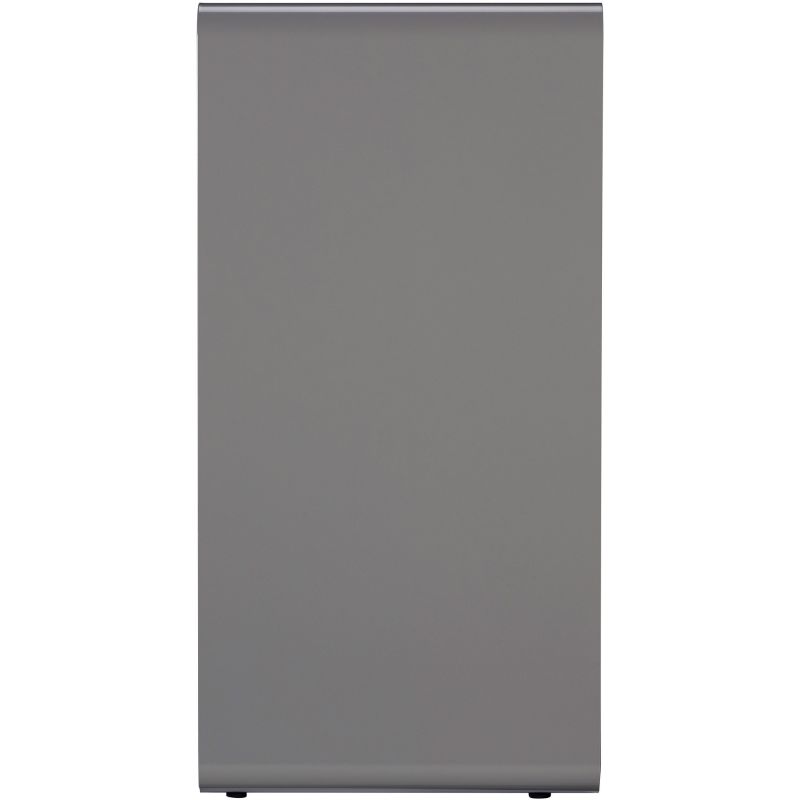 Poubelle de tri en métal gris Cubatri tout venant coté