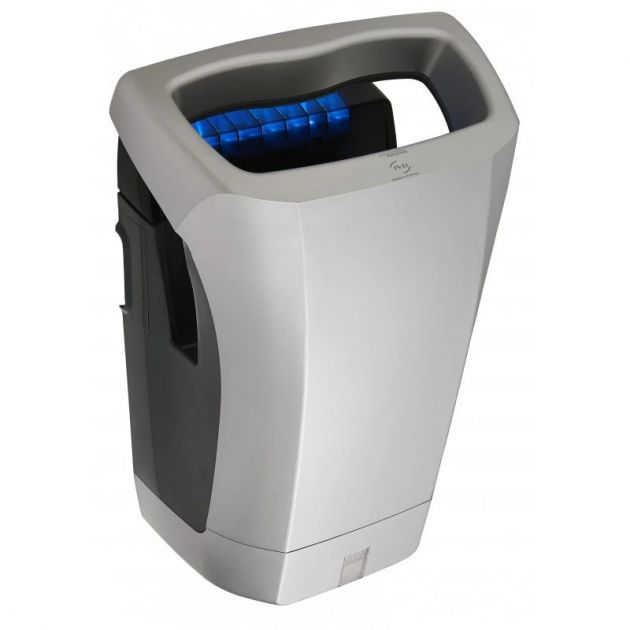 Sèche-mains électrique silencieux à air pulsé Stell'Air JVD gris