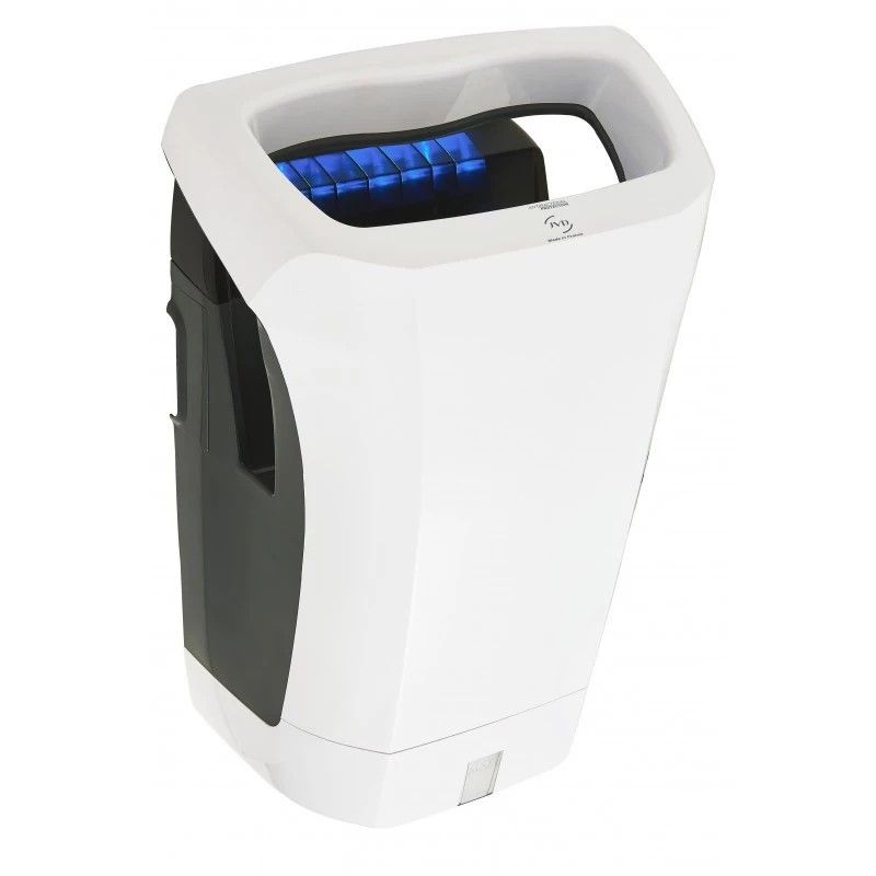 Sèche-mains électrique silencieux à air pulsé Stell'Air JVD blanc