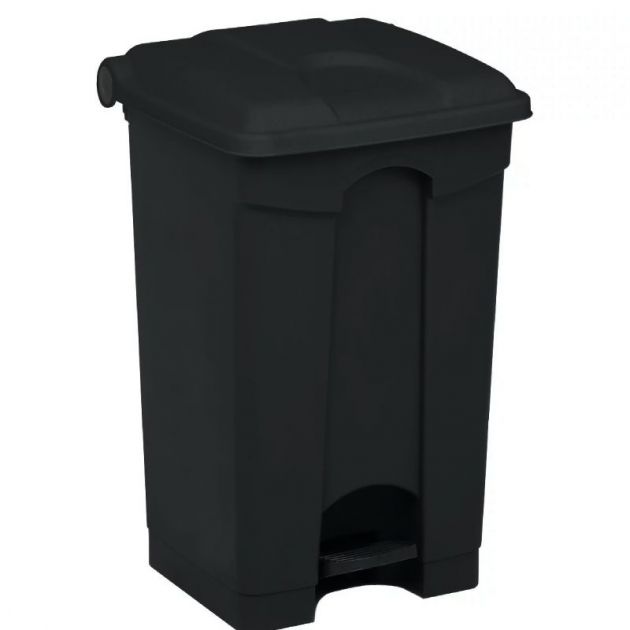 Poubelle à pédale mobile alimentaire plastique 45 L