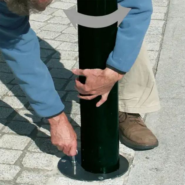 Système amovible pour potelets serrubloc® 21 utilisation