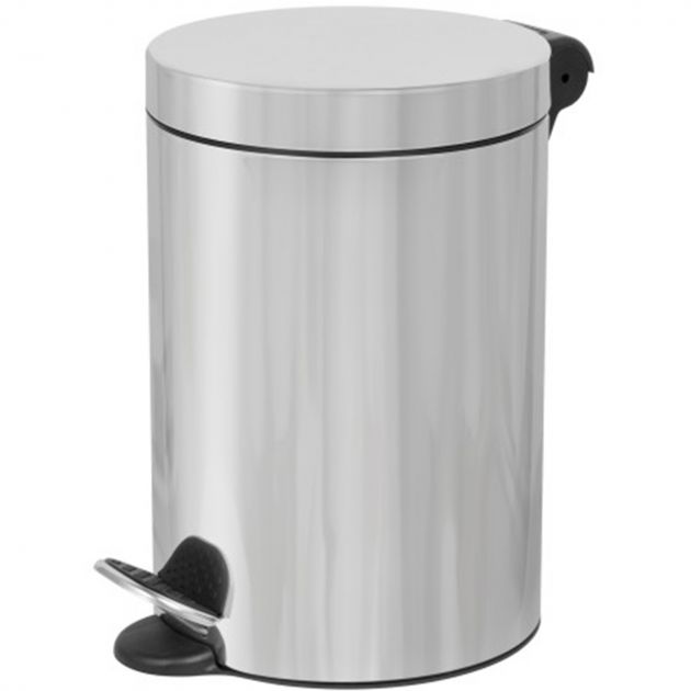 COLLECTEUR à pédale 3L métal profil gris