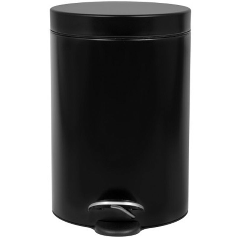 COLLECTEUR à pédale 3L métal face noir