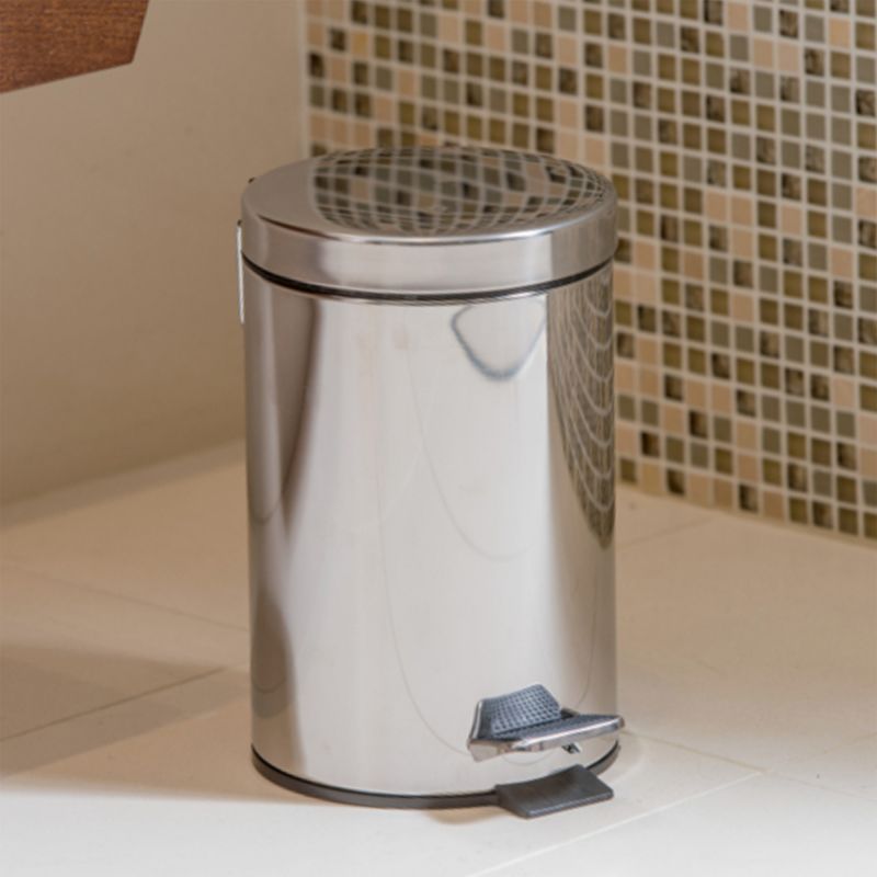 COLLECTEUR à pédale 3L métal zoom ambiance gris