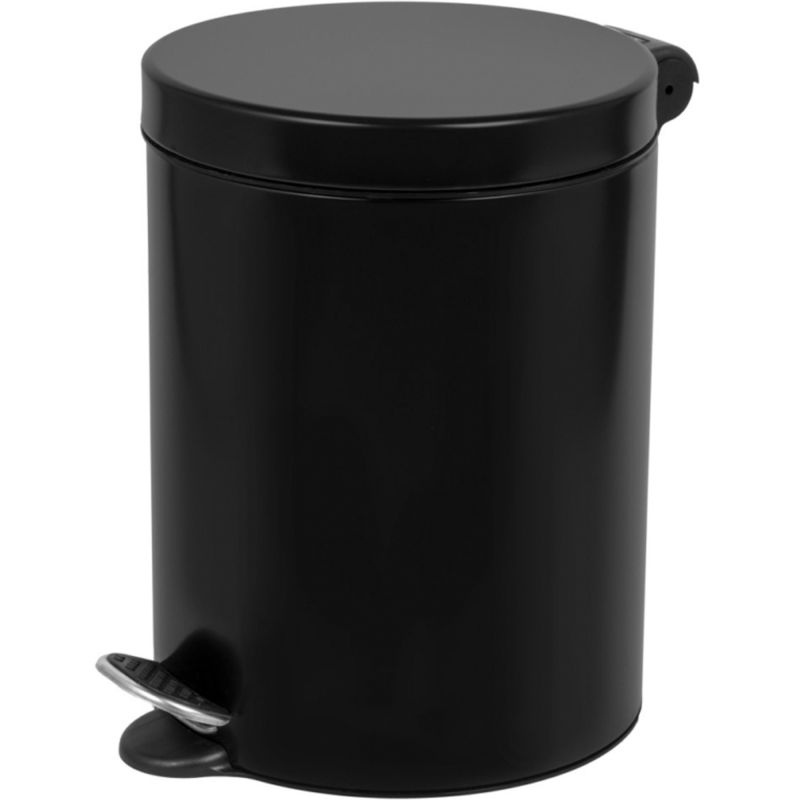 COLLECTEUR à pédale 5L métal profil noir