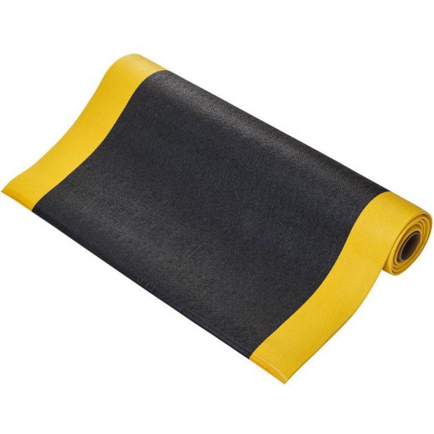 Tapis orthomat standard 9,5 mm sur mesure jaune/noir 120 cm