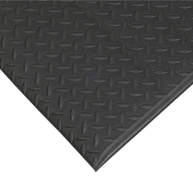 Tapis diamond orthomat standard 9,5 mm sur mesure noir coin