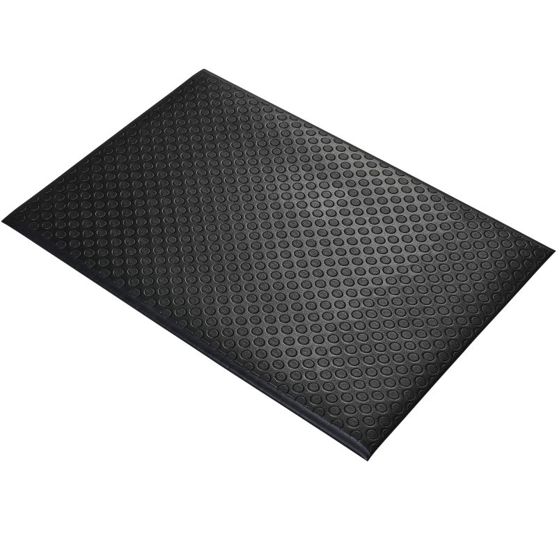 Tapis pastille orthomat standard 9,5 mm sur mesure noir 90cm