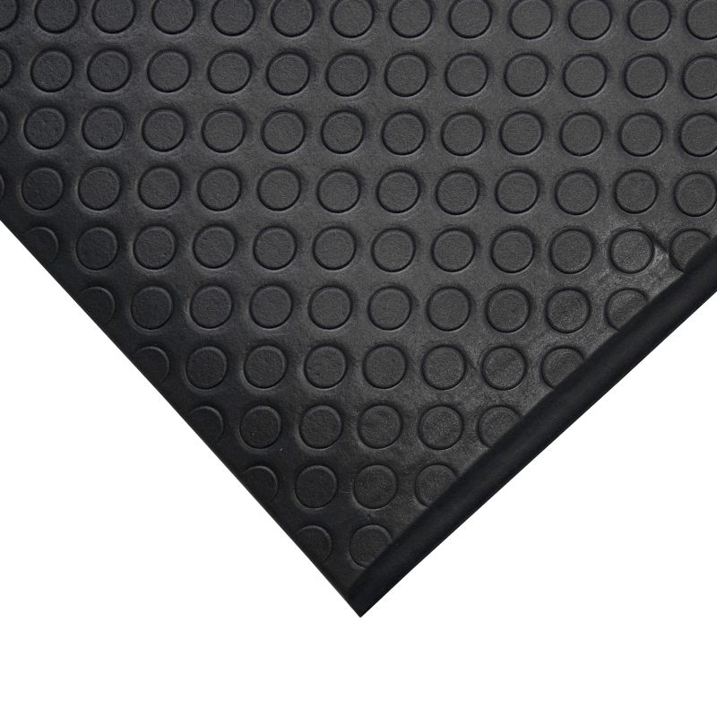 Tapis pastille orthomat standard 9,5 mm sur mesure noir coin