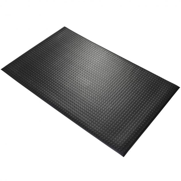 Tapis pastille orthomat standard 9,5 mm sur mesure noir 120cm