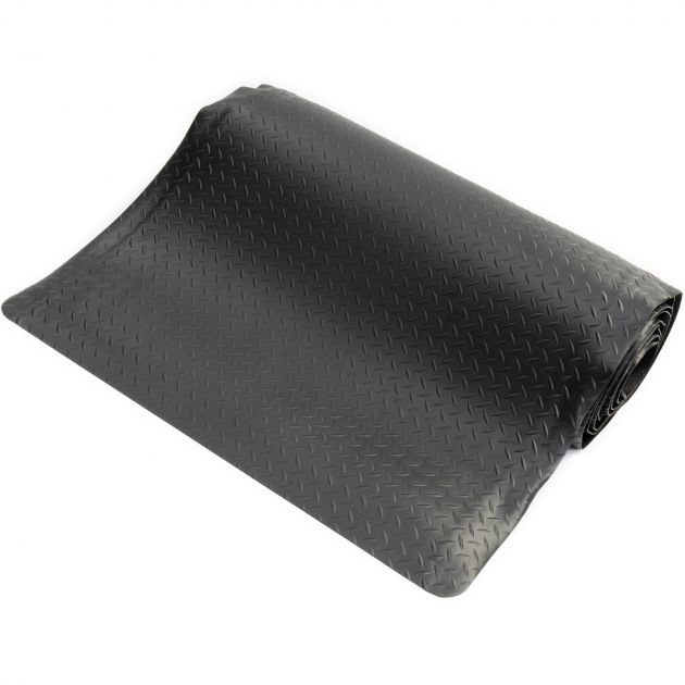 Tapis deckplate 15 mm sur mesure noir 120 cm