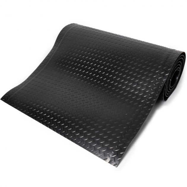 Tapis deckplate 15 mm sur mesure noir 150 cm
