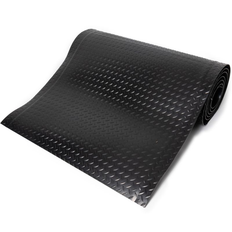 Tapis deckplate 15 mm sur mesure noir 150 cm